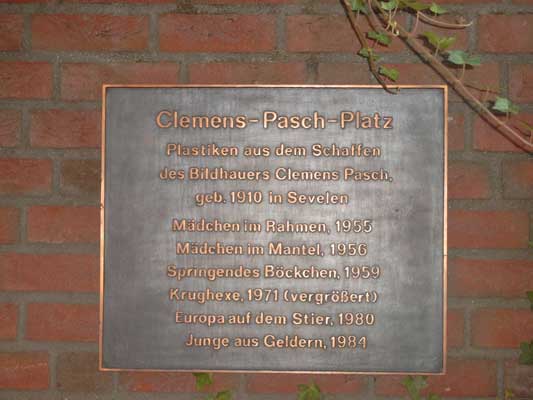 Plakette Clemens - Pasch - Platz
